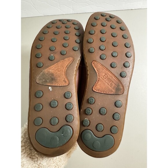Born Slip-On Loafer Mule Women US 7.5 Brown Leather Comfort Preppy Driving - Picture 8 of 9